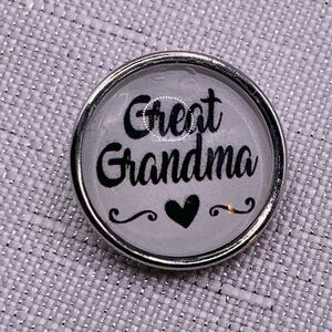 Great Grandma Snap Button Charm - 18mm/20mm